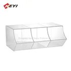 Acrylic Lucency Sweet Case 3 Compartments Candy Pop Display Stand