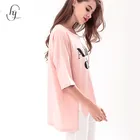 2018 Summer Latest 100% Tops Print Cotton Blouse For Women