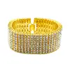 Mens Gold Plated Jewelry Bling Hip Hop 18K Gold Bracelet