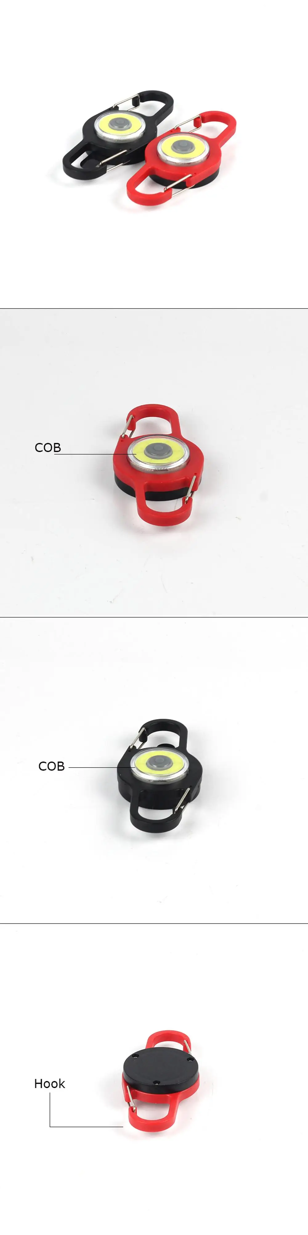 nice gift portable emergency cob light mini promotion keychain