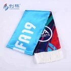Custom print satin football fan accessories scarf