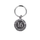 Modern Design London Mini Engraved Metal Ring Digital Metal Keyrings