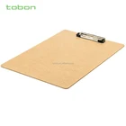 FC A4 A5 natural color MDF clip board wooden clipboard