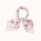 Shawl Wholesale Printed Woman Hijab Wind Square Shawl Satin-chiffon Scarf