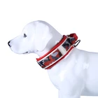 Genuine Leather Big Wide Pet Dog Collar, Collares para perro, Leather Dog Collar Luxury With Handle