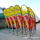 digital machine printed fiberglass flag teardrop flags