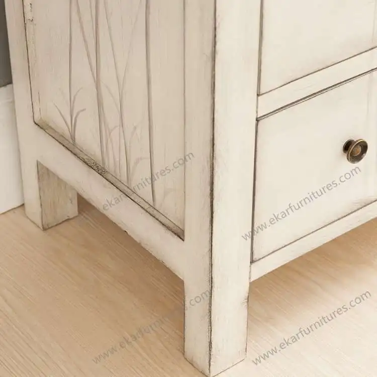 Credenza オーク ホワイト サイド ボード ヴィンテージキャビネット仕入れ・メーカー・工場