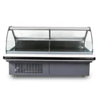 Commercial sliding glass door Deli Freezer Showcase Refrigerator For Supermarket