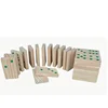 Customize size and color children wooden domino dice game toy