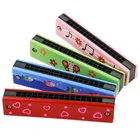 Harmonica Plastic Harmonica Education Cheap Kids Mini Wooden Musical Instrument Harmonica Toy