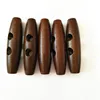 2 Holes Oval Dark Coffee 50mm Clasp Wood Toggle Button