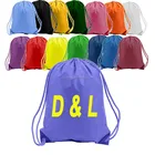 Basic Cinch Sack Drawstring Pack Tote Promotion Back Pack Party Bag