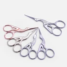 Factory Direct Sale Stainless Steel Crane Shape Beauty Scissors Embroidery Manicure Scissors