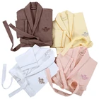 Wholesale Custom Logo 100% Egyptian Cotton Men and Women Hotel Waffle Bathrobe