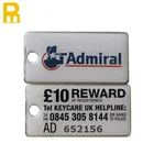 Key Chain ID Number Barcode QR Code Keychain Key Tag Custom Logo Key Chain Key Fobs