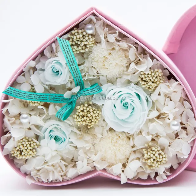 mother`s day preserved rose gift box 100% handmade valentine`s