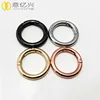 Polished rose gold spring o ring carabiner open ring inner diameter 25mm metal ring