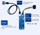 Best quality PCI-E 006s bitcoin pci e x 16 riser card with 60cm USB3.0 cable