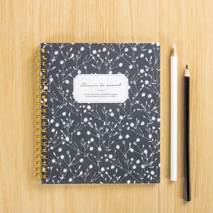 hardcover weekly plan spring leaf custom journal gold spiral