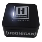 Factory wholesale small square watch tin box with hinged lid