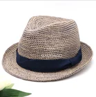 Factory supply custom fedora hat straw fedora hat