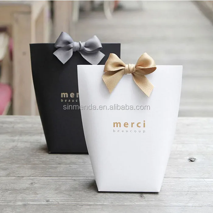 fancy recycled printed gift packaging promotional paper bag with