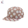 OEM ODM Customize High Quality 5 Panel Dot Printed Snapback Caps&Hat
