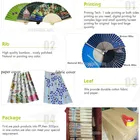 Paper Fan Logo Paper Hand Fan Bamboo Promotional Bamboo Paper Hand Japanese Fan With Custom Logo Imprint On