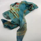 Hotsale long soft suitable fashionable scarf women hijab with printed pattern