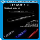 New Led Car Door Sill Plate R/G/B/W Led Moving Scuff Pedal Light Side Door Sill with Led light for audi a5 s5