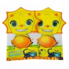 Plastic Euro Hole Top OEM Customized Drinks Packing Fruit Shaped Bag