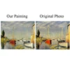 online art gallery supply sailing boat scenery oil painting