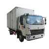 Brand new 3 ton 4 ton 5 ton 6 ton fiber glass lorry flat transport delivery 6 wheels sinotruk howo cargo box truck for sale