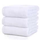 Customized White Hotel Bamboo Cotton Wash Cloth Face Towel