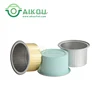 Colored disposable easy peel lid aluminum foil cup sealable tea tin cans