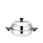 New Design Stainless Steel Steamer stock soup Pot 26cm