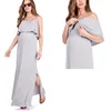 Maternity Clothes Manufacturers Cold Shoulder Maternity & Nursing Maxi Dress