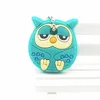 High quality soft pvc rubber 3D cartoon owl/panda key cap/key cover