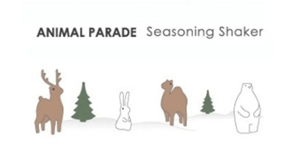 4PCS Kitchen Supplies Bottle Seasons Spice Seasoning Salt Pepper Shaker Condiment Shaker Container Animals Bottle KC1128