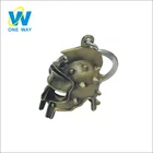 Promotional cheap Custom 2d / 3d soft pvc metal spartan helmet keychain /Keyring / Key holder