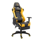 Racing Style High-Back PU Leather Office Wholesales Computer and Ergonomic Swivel Gaming Chair with Footrest