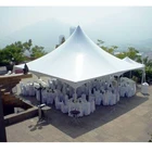 20x20m big cheap outdoor transparent PVC cover 400 people canopy wedding party pagoda tent with glass wall