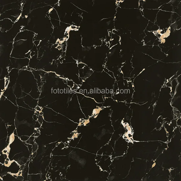 porcelain tile 1000x1000 black gold luxury glossy glazed