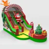 Christmas Theme Inflatable Gift Slide Scene Festival Display Santa Slide , Inflatable Christmas slide