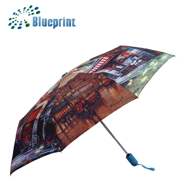 Cm Diameter Custom Print 3 Fold Auto Umbrella Cm Diameter Custom Print 3 Fold Auto Umbrella