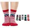 High Quantity Colorful Men Comfortable Custom Toe Socks