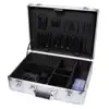 Small Aluminum Hard Case Briefcase Silver Carrying Case Flight Cases Portable Equiment Tool Case Box