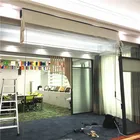 Clear PVC outdoor Roman blinds with 316 steel corrosion protection Roman blinds