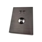 Waterproof Stainless Steel Metal Wired Computer trackball mouse