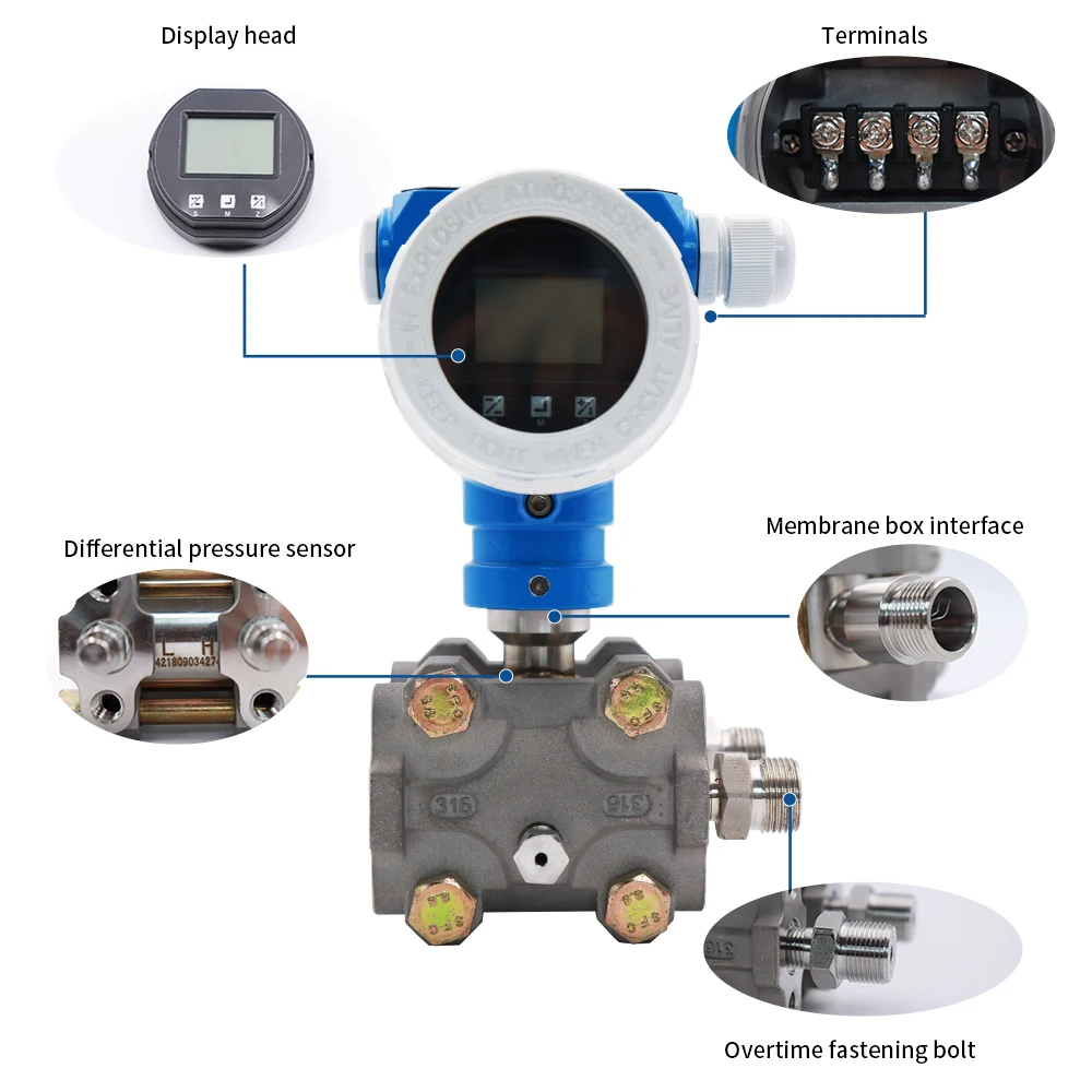 Explosion Proof Smart Differential Pressure Transmitter With 4 20ma